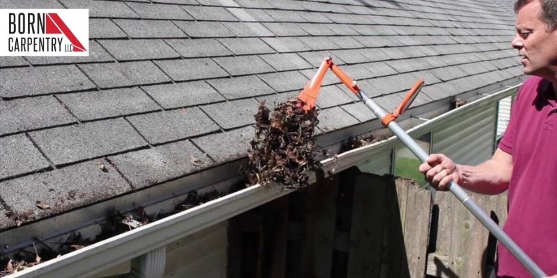 clean gutters helps in protecting roof